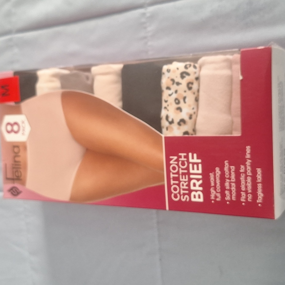 Ladies cotton stretch brief (0)